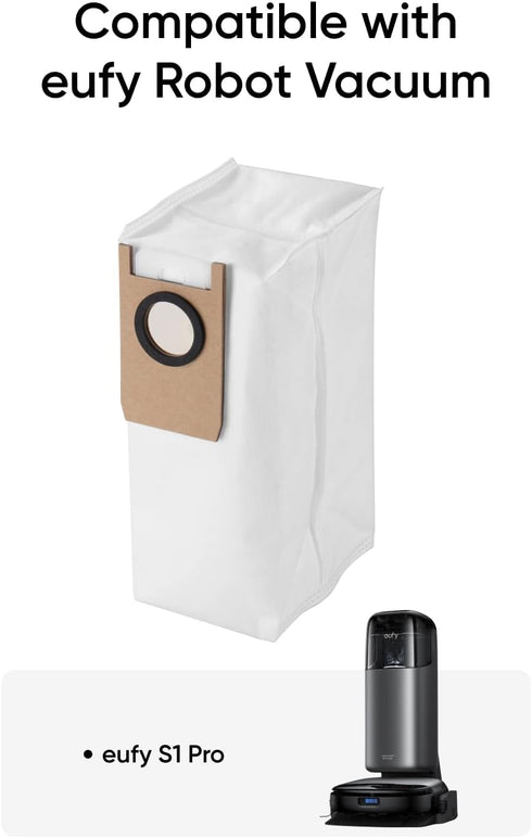 eufy Dust Bag for Robot Vacuum Omni S1 Pro, 3 Packs Included, 6-Month Replacement