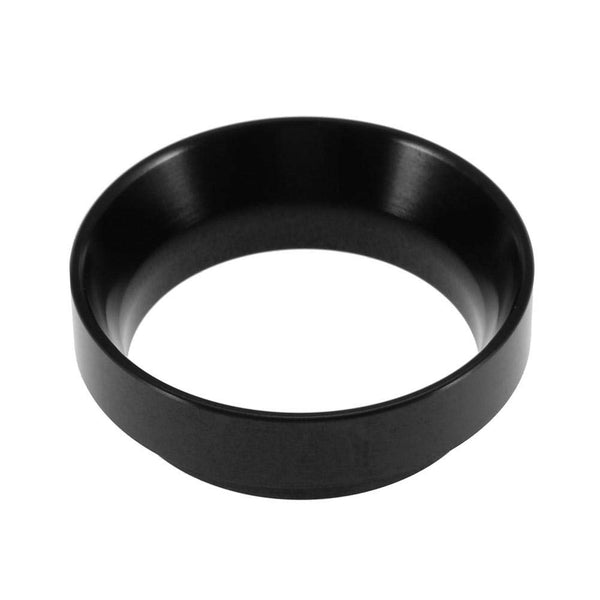 Fdit Espresso Dosing Funnel, Aluminum Coffee Dosing Ring Replacement for 58mm Portafilters (Black)
