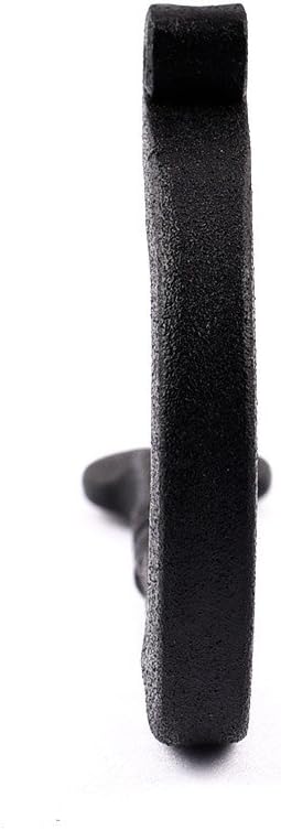 Renovators Supply Black Wrought Iron Bathroom Hooks, 3.5 in., Pack of 3