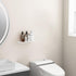 Danpoo White Metal Floating Shelf for Wall Storage, 12” Small Display Shelf for Living Room/Bathroom/Kitchen/Bedroom