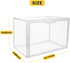 Clear Stackable Plastic Storage Bins with Magnetic Lid - Dustproof Display Cases for Books, Cosmetics, Collectibles