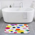TheBlackSpot Colorful Cartoon Polka Dot Bathroom Rugs, Non Slip Bath Mat, Imitation Cashmere Door Rug