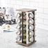 20 Countertop 5 Kamenstein Jar Vintage Spice Rack with Spices Included, Revolving Spice Organizer with Glass Jars