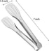 Serving Tongs Kitchen Tongs,Buffet Tongs, Stainless Steel Food Tong Serving Tong,small tongs 6 Pack (7 Inch) by JXHAPY
