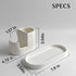 3 1 Set, Countertops Countertop, in Ceramic Sponge&Brush Holder and Soap Tray Leak-Proof Design to Keep Dry, Flexible