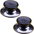 2 Sets Universal Pot Lid Cover Knob Handle, Replacement Pot Grip Knob Cap 2.7" Stainless Steel Base - Black+Silver