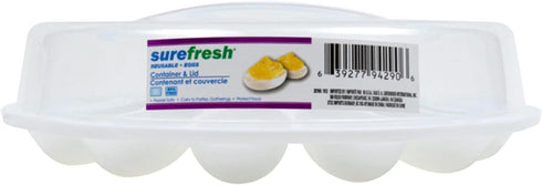 Sure Fresh Deviled Egg Carrier with Lids, 10.375x3.5 in. for Safe Transport of Deviled Eggs