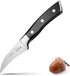 Bird Beak Paring Knife - 2.75 Inch Peeling Knife, German Stainless Steel Small Curved Fruit Knife with Ergonomic Handle