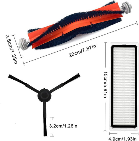 Chuancheng 20Pcs Accessories Kit for Dreame Bot Z10 Pro L10 Plus Vacuum Cleaner, Includes Brushes, Filters, Mop Cloths