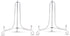 Artliving 2 Pack 5 Inch Iron Plate Stand, Silver Easel Display for Photos, Decorative Plates, Tablets, and Art