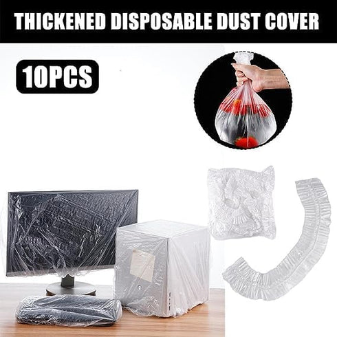 10 Pcs Thickened Clear Disposable Dust Cover for Kitchen Appliances, Universal Dustproof Protective Cover