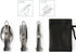 Portable 3 in 1 Folding Spoon Fork Knife Set - Stainless Steel Dinner Flatware for Camping Picnic Travel Hiking