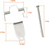 8201756 W10823377 Refrigerator Ice Dispenser Door Kit for Whirlpool, Door Chute W10467899, AP3872692