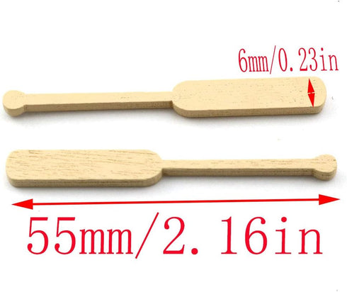 LQ Industrial Lovely Miniature Blue Rowboat Little Plastic Boat Canoe Model with Oars for Miniature Gardens Doll House