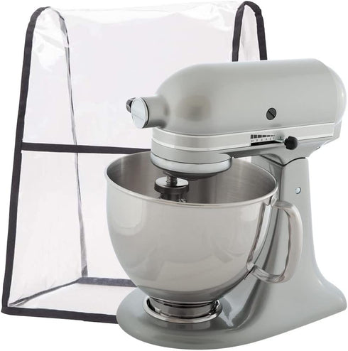 Clear Stand Mixer Cover, Kitchen Aid Mixer Covers for Kitchenaid Hamilton Mixers, Fits 5-8 Quart Models (Transparent)