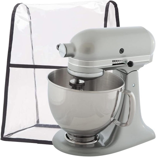 Clear Stand Mixer Cover, Kitchen Aid Mixer Covers for Kitchenaid Hamilton Mixers, Fits 5-8 Quart Models (Transparent)
