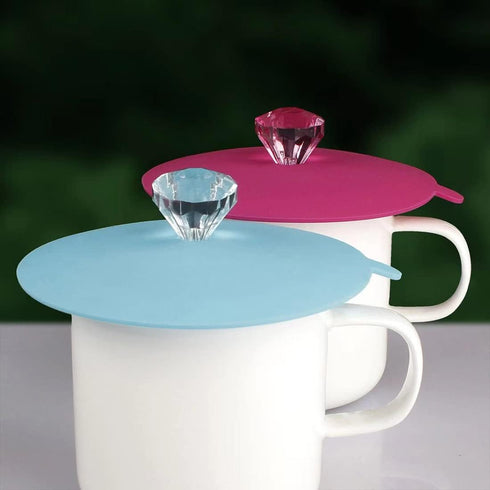 IPHOX Creative Mug Cover Set of 6 - Food Grade Silicone Hot Cup Lids with Airtight Seal, Anti-dust