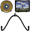 Wall Mount Metal Display Stand, Black Easel for Photos, Decorative Plates, Tablets, and Art with Anchors and Screws