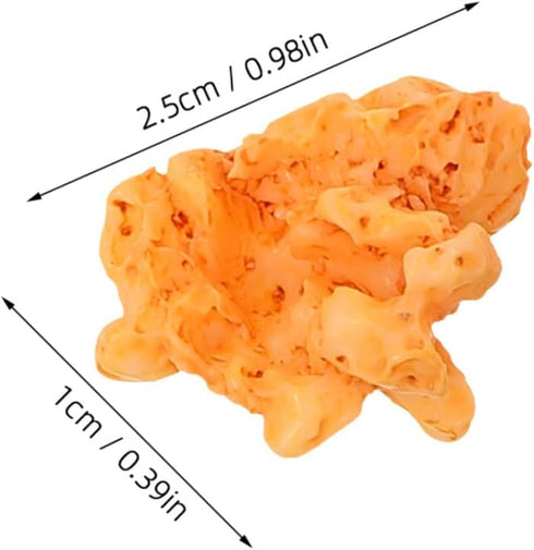 20Pcs Artificial Popcorn Resin Decoration, Popcorn Garland Model Set for DIY Earring Bracelet Necklace Accessory