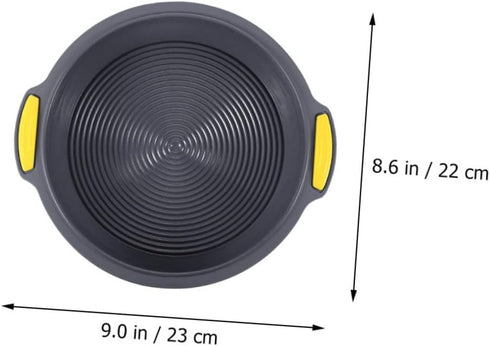 Dark Gray 12-Inch Nonstick Silicone Round Cake Pan