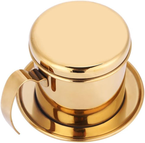 Stainless Steel Vietnamese Coffee Maker Filters, Drip Coffee Filter Pot, Single Serving Cup for Coffee Lovers