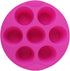7 Cavity Silicone Air Fryer Muffin Pans, Nonstick Brownie Cake Mold, Round Pudding Cupcake Recipe Tray