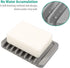 3PCS Premium Silicone Self Draining Soap Holder - Soap Saver for Shower, Bathroom, Kitchen, Easy Clean, Keep Soaps Dry