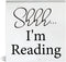 Mukjyuyi Farmhouse Im Reading Wooden Box Sign Reading Quote Wood Block Tabletop Sign