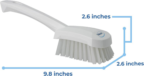 41925 Brush,Washing,Stiff,10",PP/PBT,White Vikan