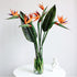 Artificial Flowers Bird of Paradise Greenery Plants, 6pcs Indoor Outside Garland for Home Garden Wedding