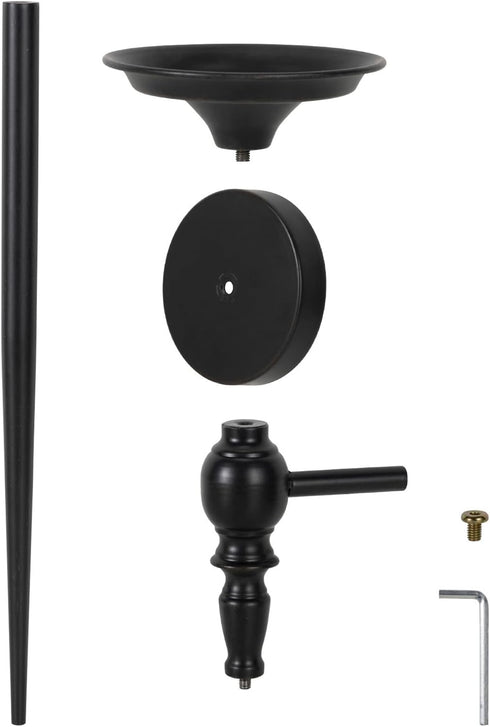 Tim&Lin Set 2, Wall Sconce Candle Holder of Large Black Scepter Design Metal Wall Candle Holder, Home Wall Decoration