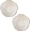 DOITOOL Ceramic Seasoning Dishes, 2 Pcs Porcelain Sushi Dipping Bowl, Cherry Blossom Sauce Holder (White)