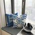 YCOLL 18x18 Pillow Covers Set of 4 - Modern Outdoor Linen Fabric Throw Pillow Case for Couch Bed Car, Light Blue