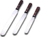 Straight Icing Spatula Baking Set of 6", 8" & 10" Wooden Handle Cake Decorating Frosting Spatulas