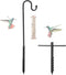 Feblomst Bird Feeder Pole, 108" Shepherds Hooks for Outdoor Heavy Duty, Tall Hummingbird