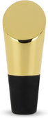 Viski Heavyweight Stainless Steel Wine Bottle Stopper - Gold Finish with Soft Touch Silicone Base, Set of 1