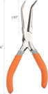 Fish Bone Pliers/Tweezers 6 Inches Bent nose pliers Curved Stainless Steel With Non-Slip Grip