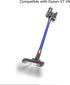 Upgraded Hardwood Floor Vacuum Attachments with Headlights for Dyson V7V8, Replacement Parts Motorhead, Soft Roller