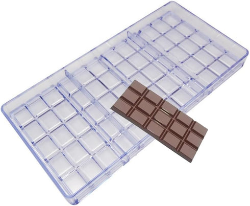 Chocolate Bar Making Mold, Polycarbonate Hard Mold for Making Chocolate Bars at Home or Commercial