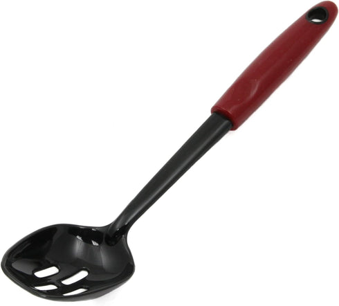 Chef Craft Select Nylon Slotted Spoon, 11.75 inch Kitchen Utensil, Red