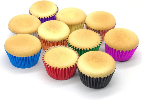 Standard Orange Foil Cupcake Liners, 100-Count Muffin Baking Cups for Party and More