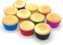 Standard Orange Foil Cupcake Liners, 100-Count Muffin Baking Cups for Party and More
