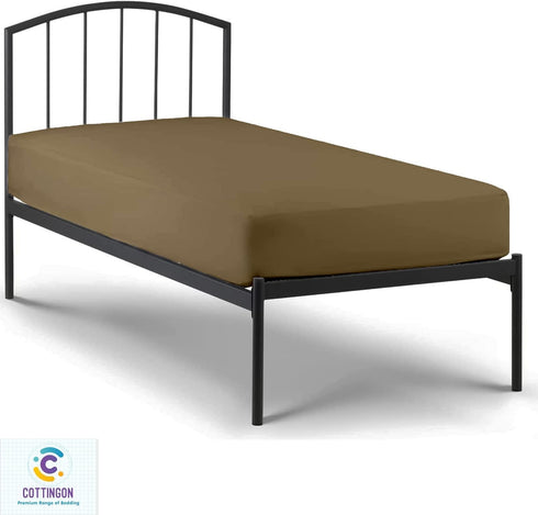 4 Set 33"X75", 4 7 Inch Cottingon Piece Cot Mattress Sheet Egyptian Cotton, Soft Sheets, Fits to Deep Pocket