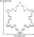LILIAO Christmas Winter Snowflake Cookie Cutter Set - 2 Piece - 4 and 3.7 inches - Made of Stainless Steel