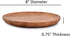 Samhita Set 4 (8" 8" 0.75") Acacia Wood Round Platters of for Ottoman or Side Table, Charcuterie Board or Cheese
