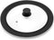 Universal Lid for Pots, Pans, and Skillets, Tempered Glass with Heat Resistant Silicone Rim, Black