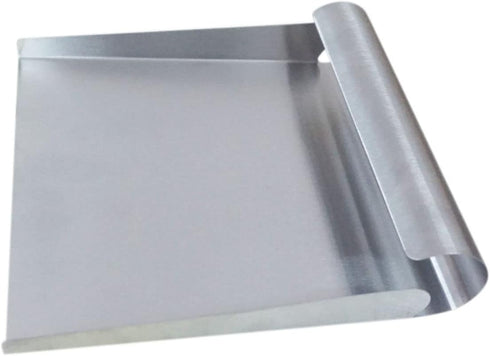 Stainless Steel Food Scooper, Food Mover Spatula, Cutting-board Scraper, Dough Cutter Tool, 5.9"