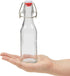 6 Pack 8 oz Juvale Swing Top Glass Bottles with Stoppers, Cleaning Brush - Hot Sauce Bottles for Vanilla Extract