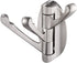 KES Solid Metal Swivel Hook - Heavy Duty Folding Swing Arm Triple Coat Hook, Brushed Nickel, A5060-2