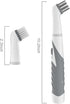 Electric Cleaning Brush with 4 in 1 Brush Heads, Cordless Motorized for Bathroom, Toilet, Kitchen Cleaning (Grey)
